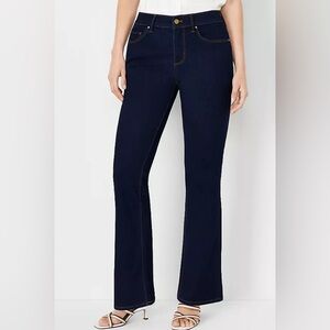 Ann Taylor curvy fit, slim, bootcut, dark wash jeans